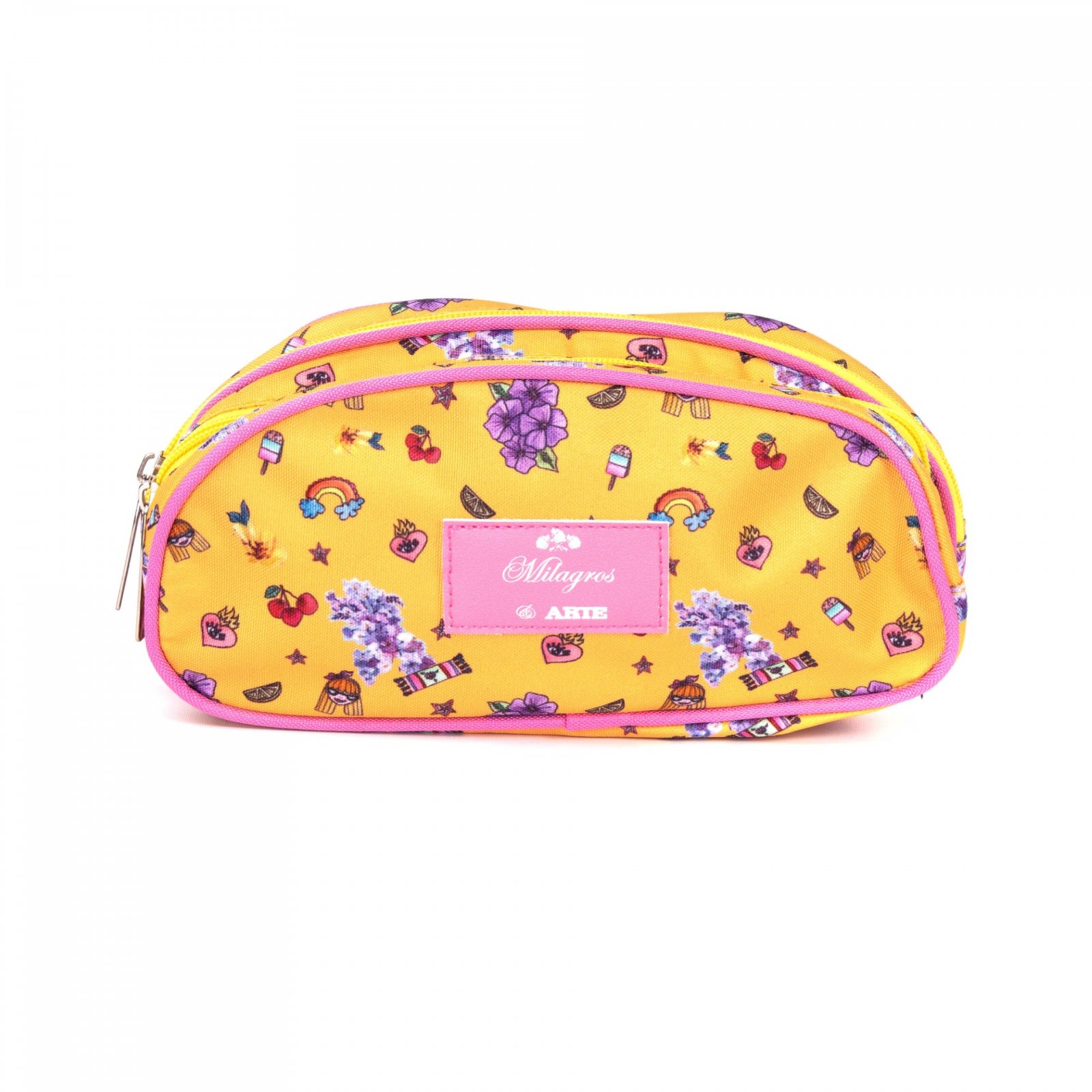 ARTE_MILAGROS_cartucheraRigida2cierres_Girls_01 Cartuchera ARTE 2 cierres Milagros Girls - Imagen 1