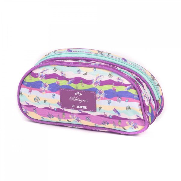 Cartuchera ARTE 2 cierres Milagros Waves - Imagen 3